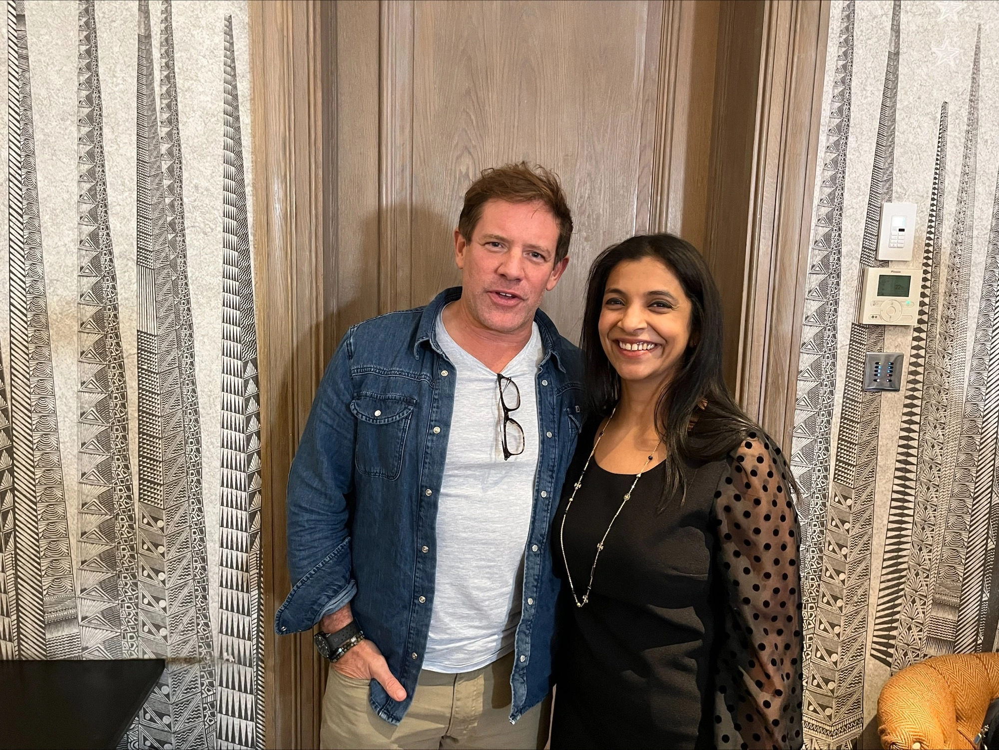 Matt Tebbutt and Hemlata