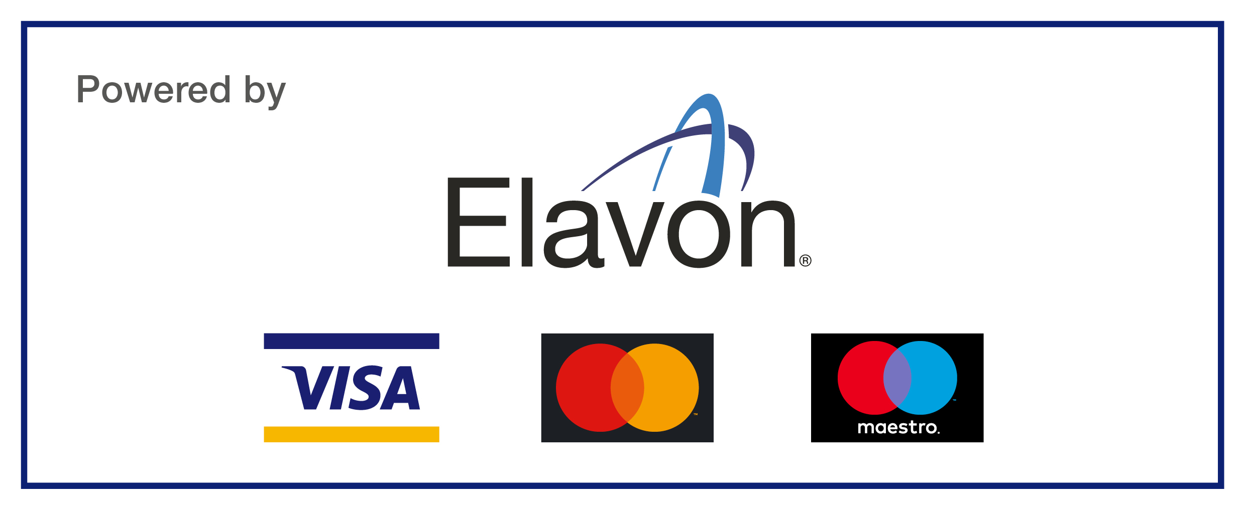 Card scheme logo: Visa, Mastercard, Maestro