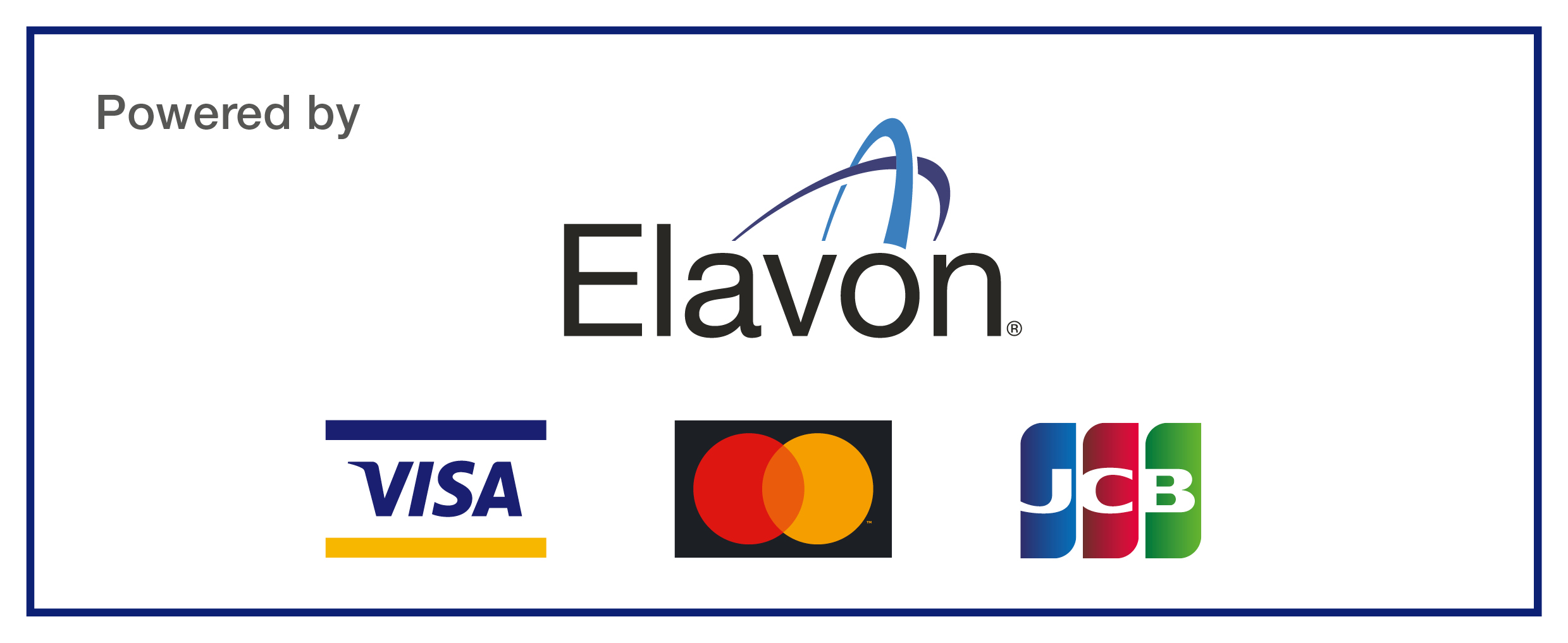 Card scheme logo: Visa, Mastercard, JCB